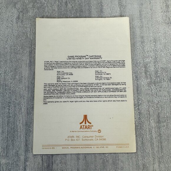 Yars' Revenge (Atari 2600, 1981) CIB COMPLETE Tested With Comic - Picture 7 of 16